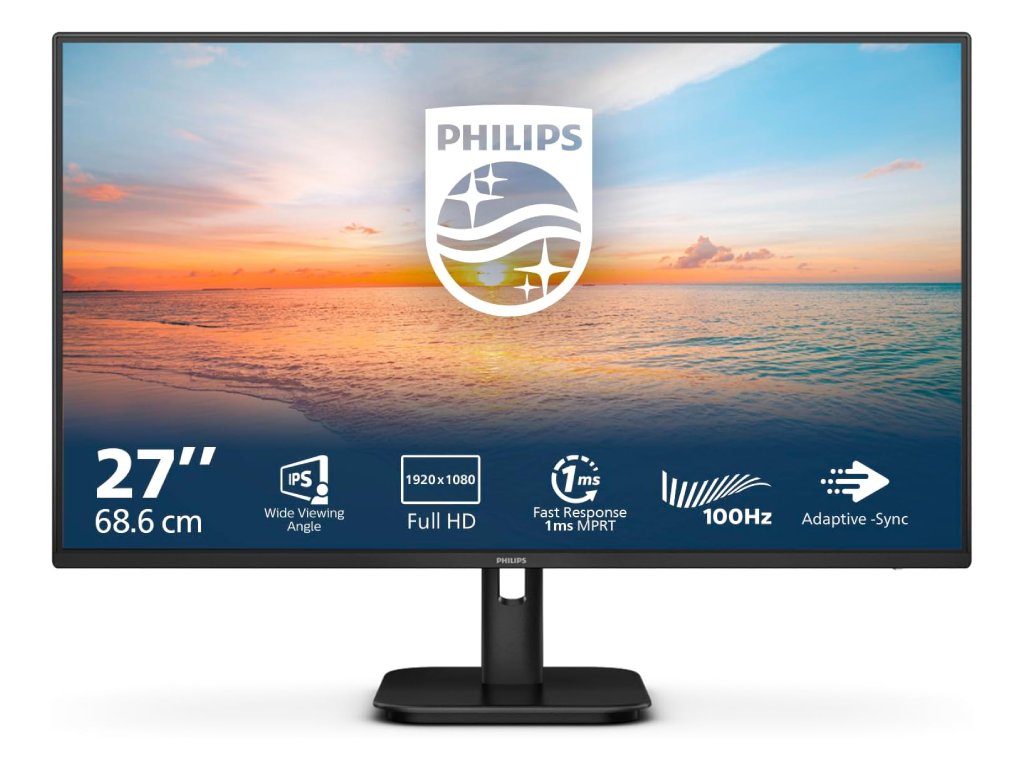 Philips Monitor  27E1N1100A/00 27"/IPS/1920x1080/100Hz/1ms MPRT/VGA,HDMI/VESA/crna